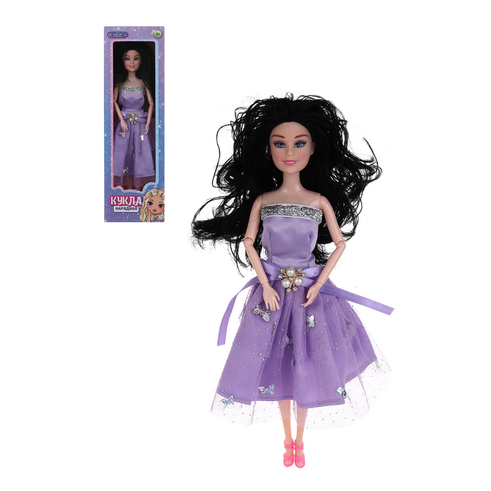 ИГРОЛЕНД Кукла нарядная 27 см, PP, PVC, 10х5х32,5 см, 6 диза - #1