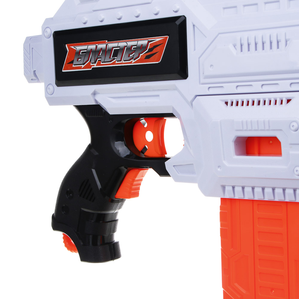 ИГРОЛЕНД Бластер автоматический с мягкими патронами, АБС, 24 пули EVA, 6хАА, 54х30х7 см - #9