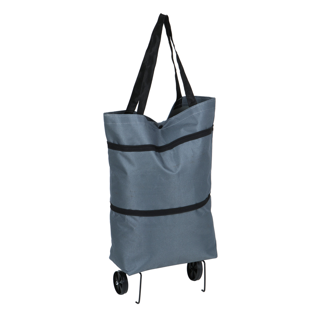 Тележка + сумка тм VETTA,  полиэстер, складная, до 7кг, 14л, 26х44х13см - #2