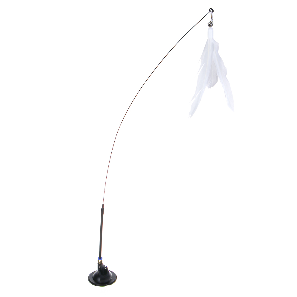 VETTA Дразнилка на присоске, перья, стальная проволока, поливинилхлорид, 88 см - #1