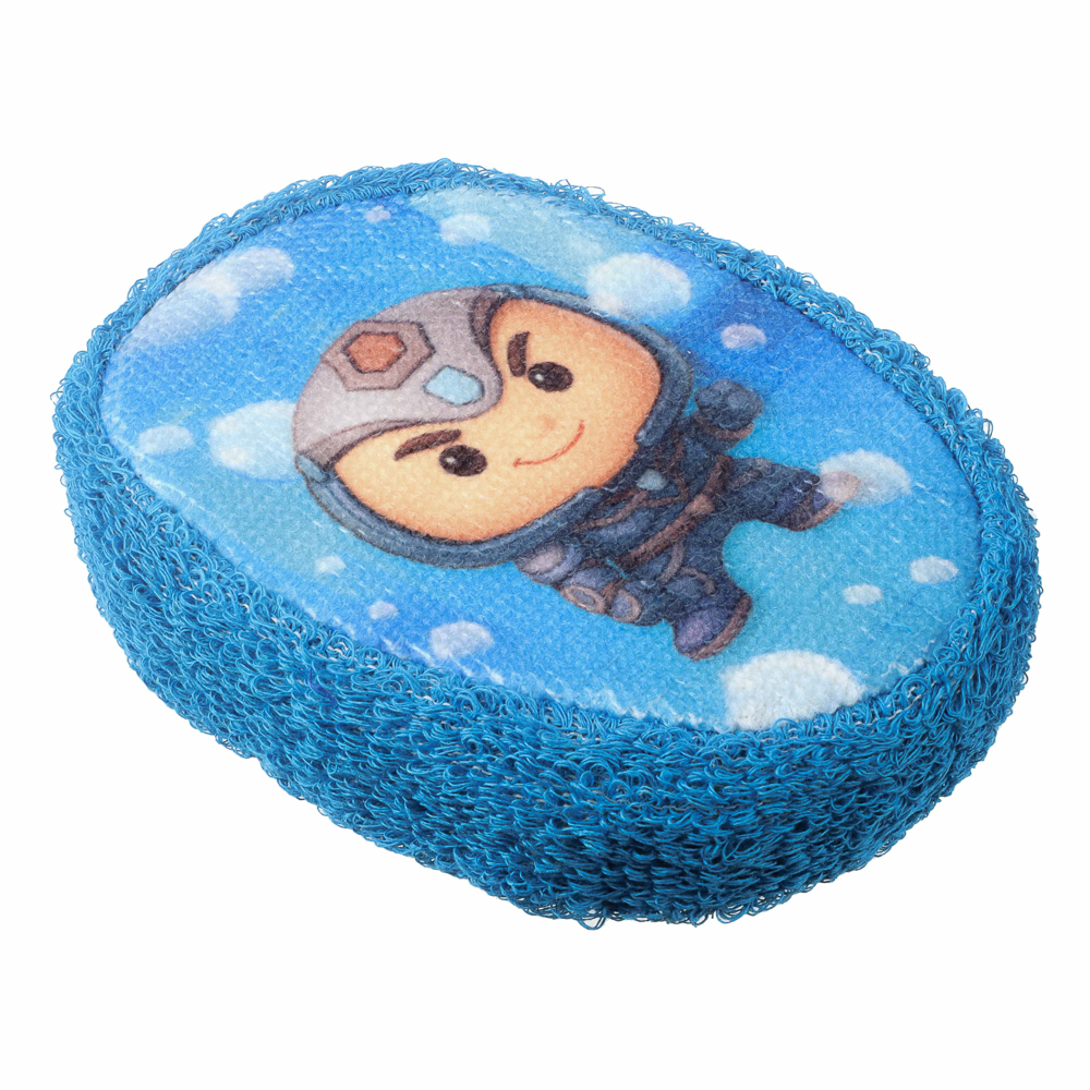 Мочалка-губка детская BY Русские Супергерои, размер 13x10x3см, пенополиуретан, 100% хлопок, 0+ - #2