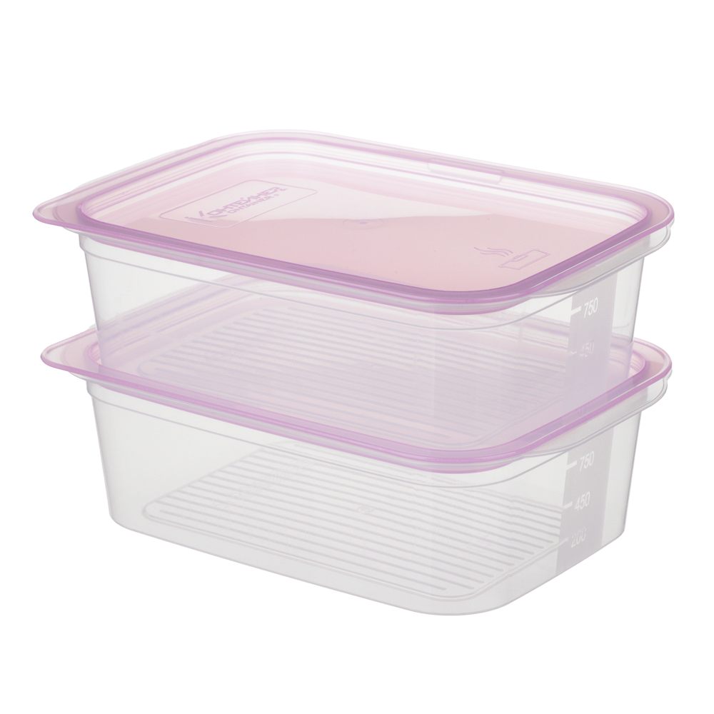 Набор контейнеров пищевых 16шт: 0,23л х 6шт, 0,49л х 5шт, 0,66л х 3шт, 1,1л х 2шт, пластик - #9