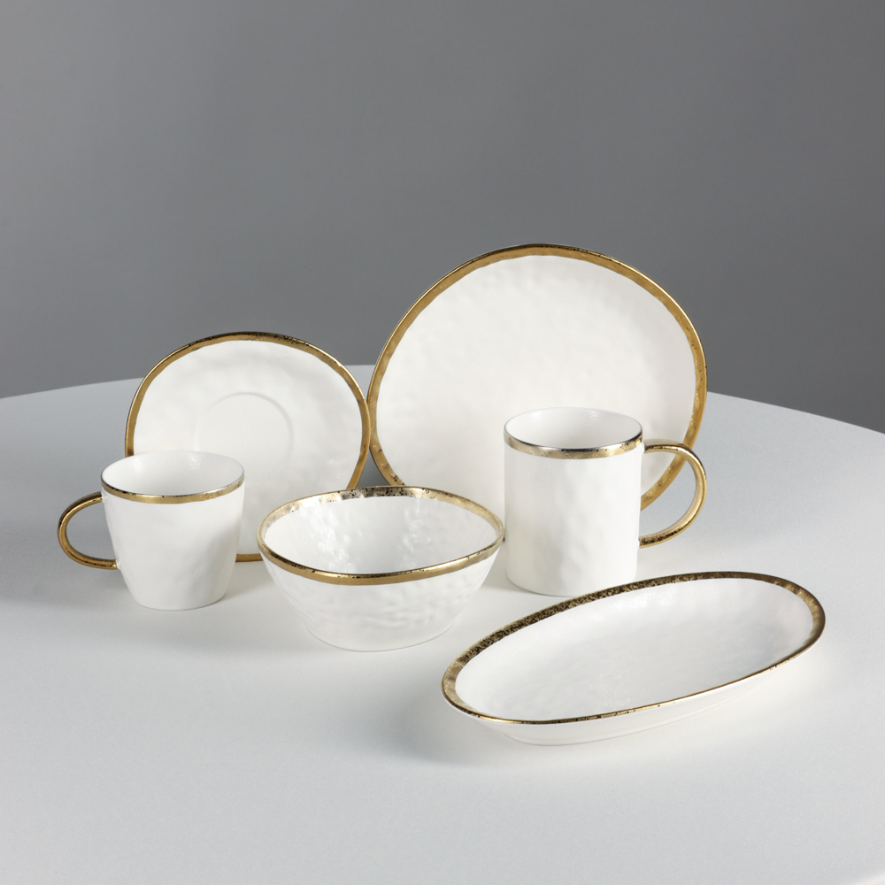 MILLIMI Романс Блюдо овальное, 25,5х14,5х2,5см, фарфор, белый - #12