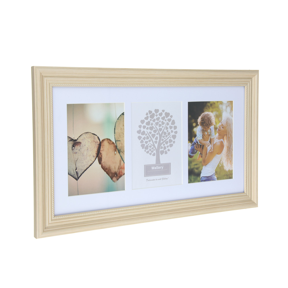 Фоторамка на 3 фотографии, размер фото 13х18 см, полистирол, арт.23-98 - #2