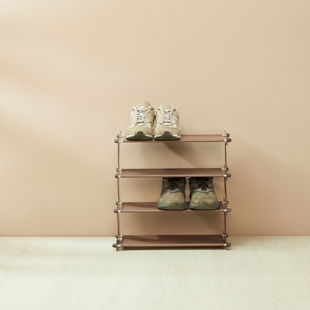 Этажерка для обуви "Зигзаг", 4 яруса, тм VETTA, 48x19x46см, металл, пластик, 1 цвет - #4