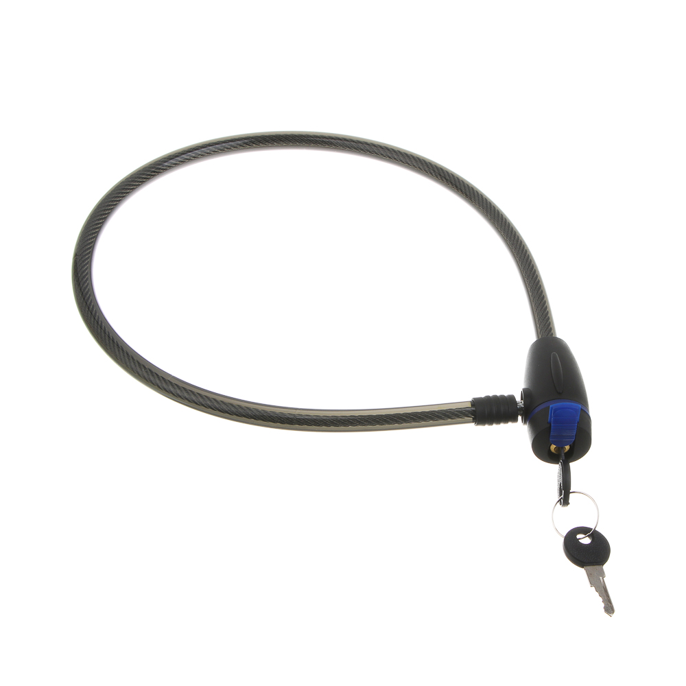 Замок велосипедный тм BY SPORT, противоугонный, тросовый, 800х12мм, металл, пластик, 3 цвета - #3