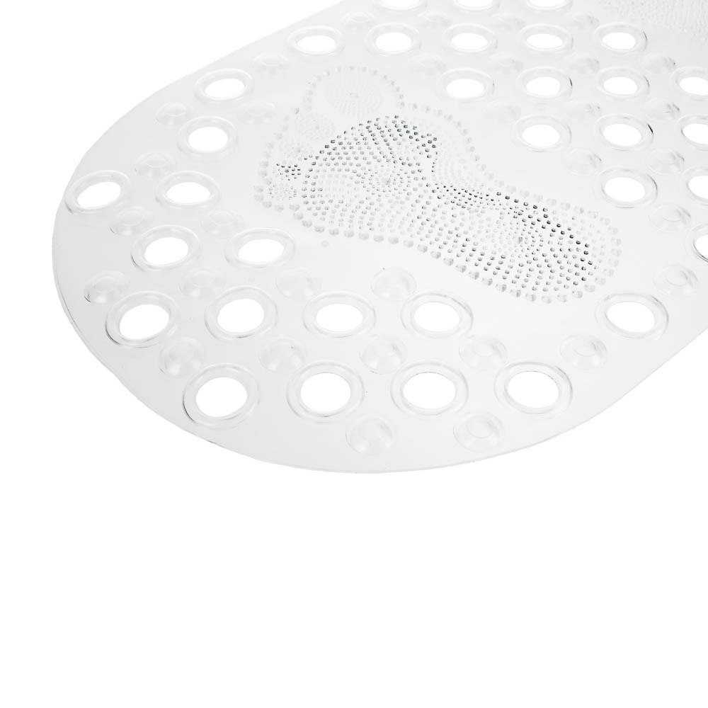 Коврик противоскользящий в ванную "Массажный" 66см*33см, прозрачный - #2