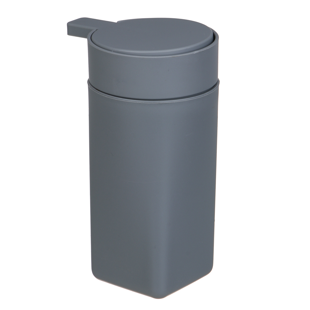 VETTA Дозатор для жидкого мыла, пластик, 350 мл, 14,5x9,5x7 см, серый - #6