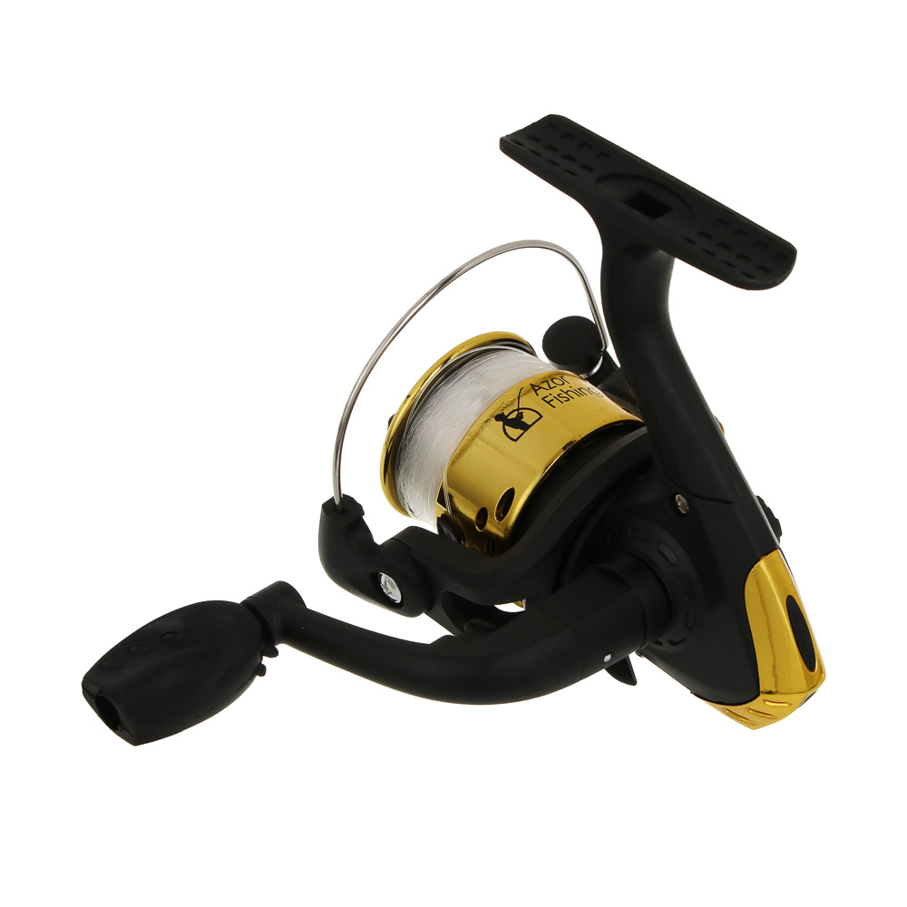 Катушка SY 200 тм AZOR FISHING, передний фрикцион, 1 п.п.,металл, пластик, с леской 0.25 мм - #5