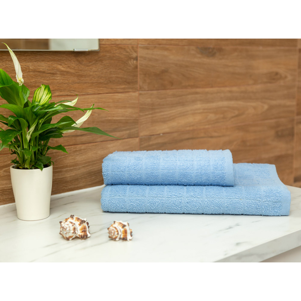 PROVANCE Линт Полотенце махровое, 100% хлопок, 70х130см, голубой - #3