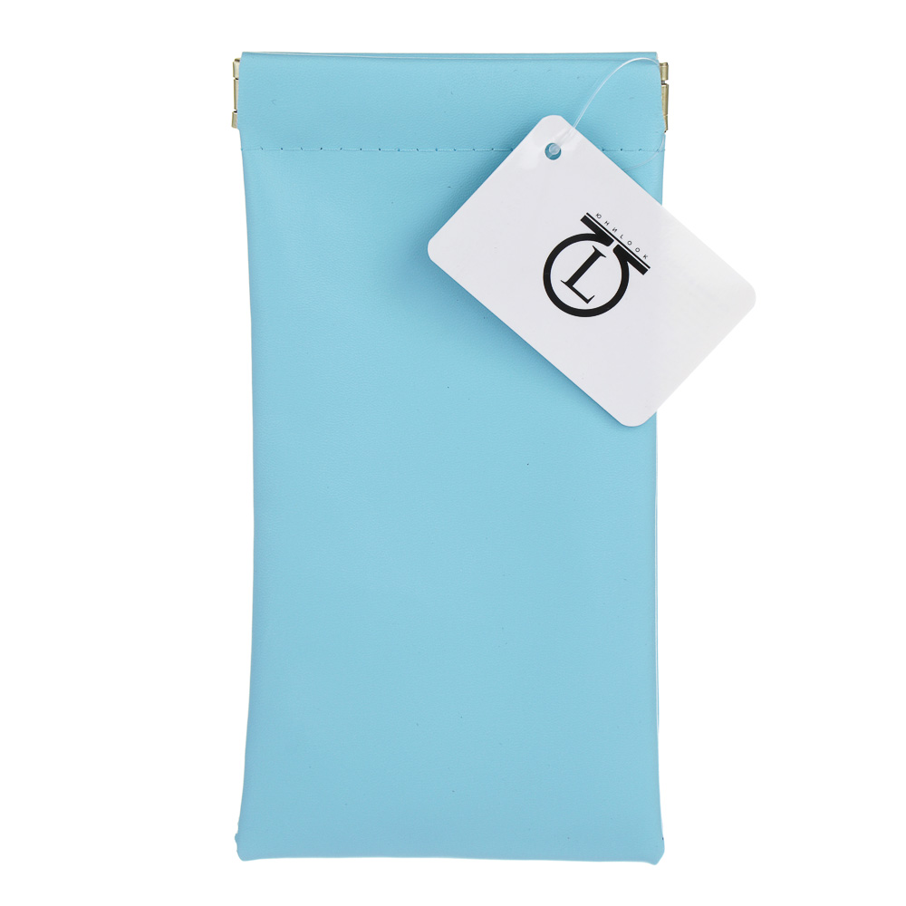 ЮL Чехол для очков мягкий с зажимом, ПУ, 18х8,5см, 5 цветов - #5