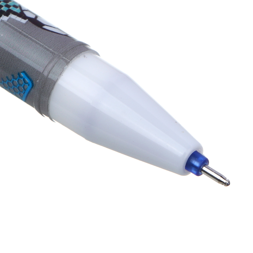 Ручка гелевая "пиши-стирай" синяя, фигурка в форме футбольного мяча, 6 дизайнов - #4