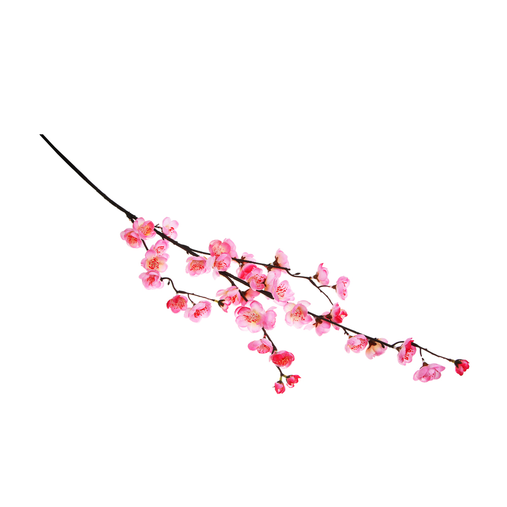 LADECOR Цветок искусственный ветка сакуры, 105 см, ткань, пластик, железная проволока, 2 цвета - #2