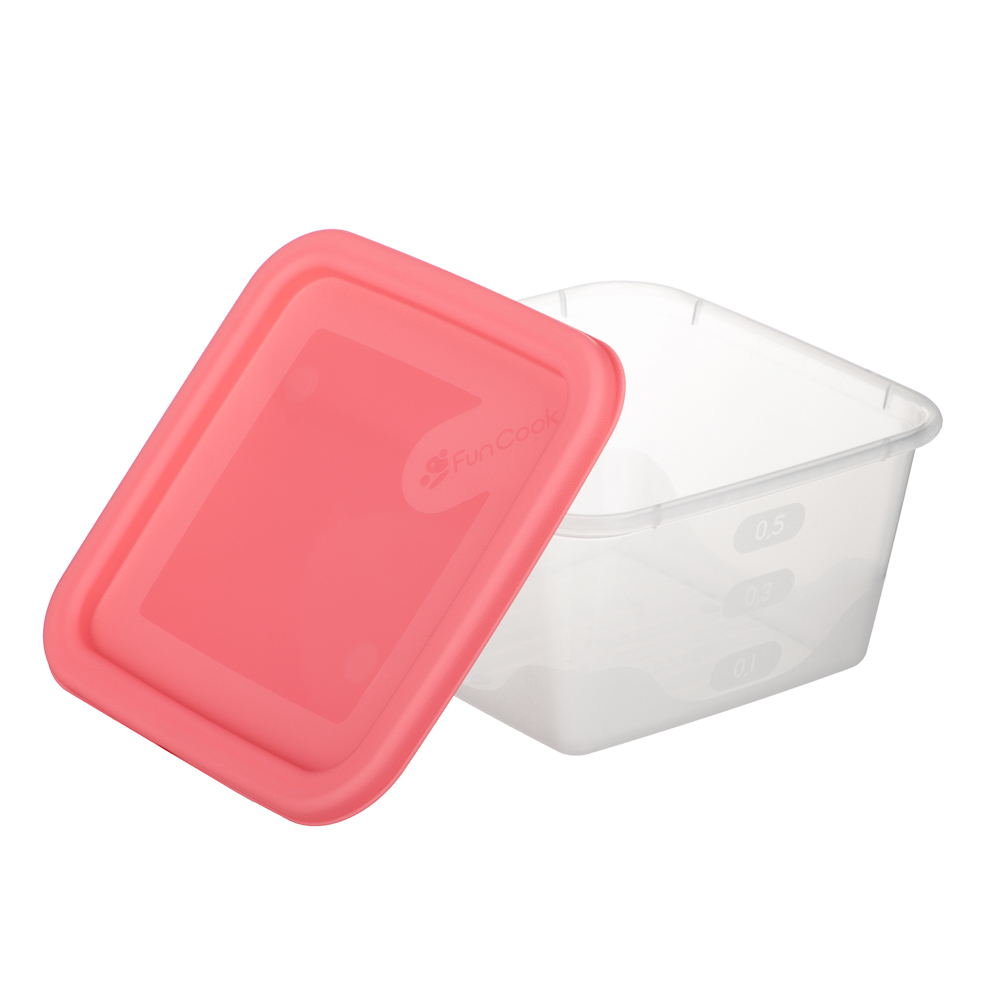 Набор контейнеров пищевых квадратных, 3шт, 0,63л, пластик, 3 цвета - #8