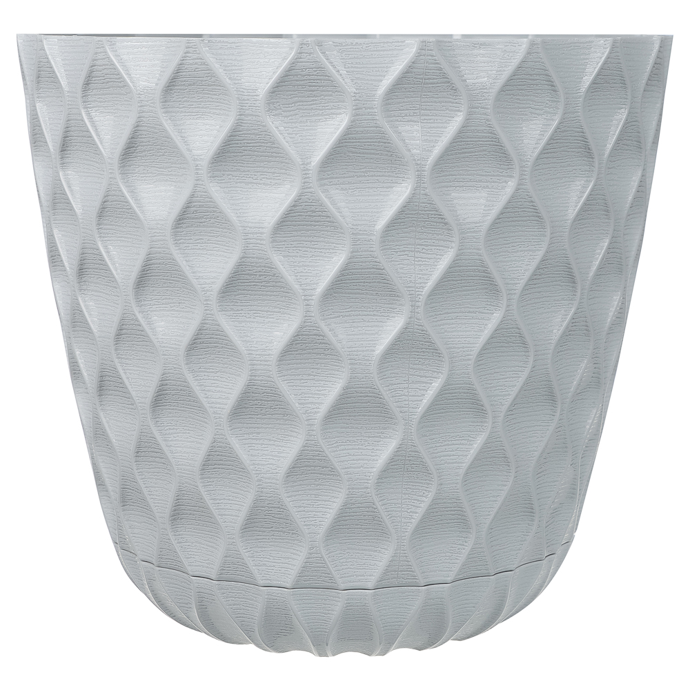 Горшок для цветов с поддоном "Wave", 2.5 л, d=17.5 см, микс цветов - #10