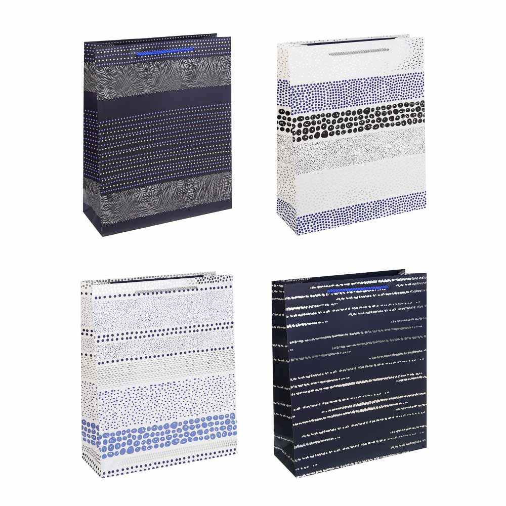 Пакет тм Fntastic подарочный, вскч бум., L 26x32x10см, полосы, 4 дизайна - #1