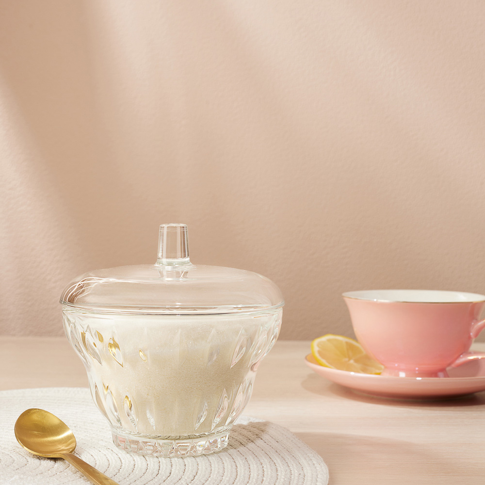 LUMINARC Сахарница с крышкой Айсд Диамант/Айсд Винтаж, стекло, 2 дизайна - #8