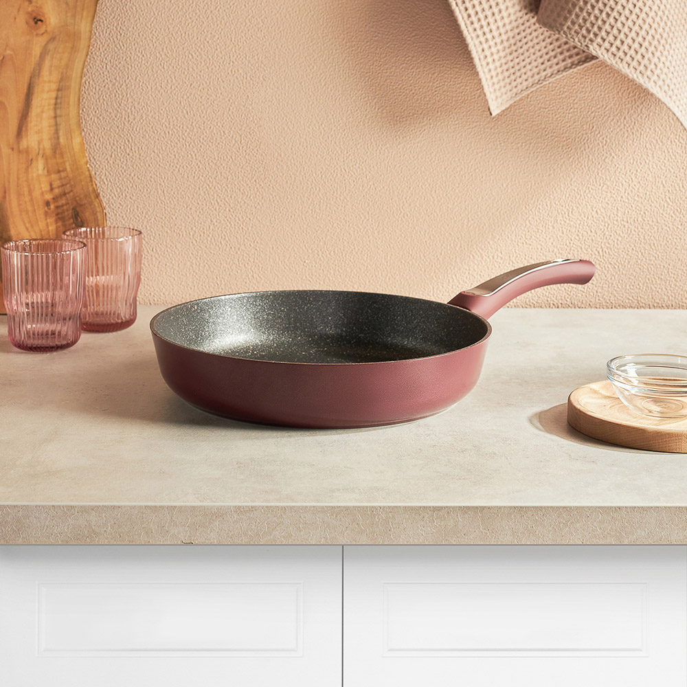 SATOSHI Ла Мери Сковорода литая d=28см, антипригарное покрытие мрамор, индукция - #6