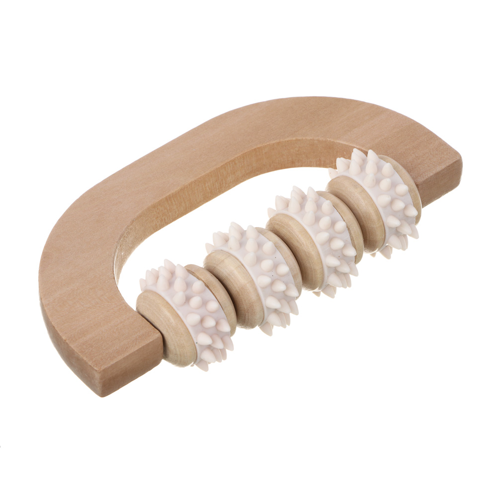 SILAPRO Max Массажный роллер 14х7х3.5см, дерево, PVC - #1