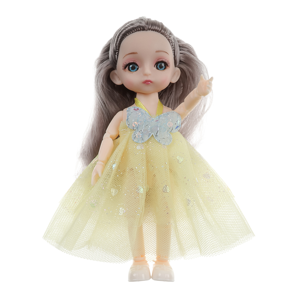 ИГРОЛЕНД Кукла шарнирная 15 см с аксессуарами, PP, ABS, PVC, 22х5,5х20 см, 4 дизайна - #6