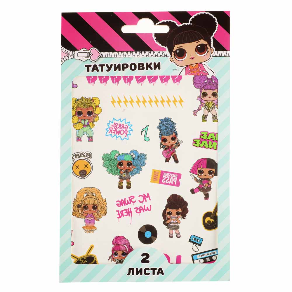 НД ПЛЭЙ Наклейки-татуировки, бумага, 11,8х19см, 2 листа, 4 дизайна - #12