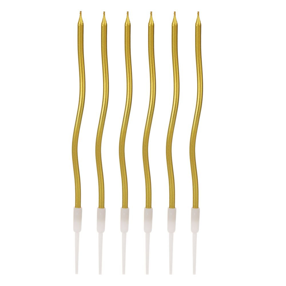 Набор свечей для торта тм Fntastic, 6 шт., 15,5 см, 4 цвета, парафин - #2