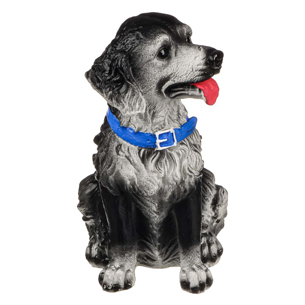 Копилка Пёс Тузик черно-белый, 23 см, гипс - #1