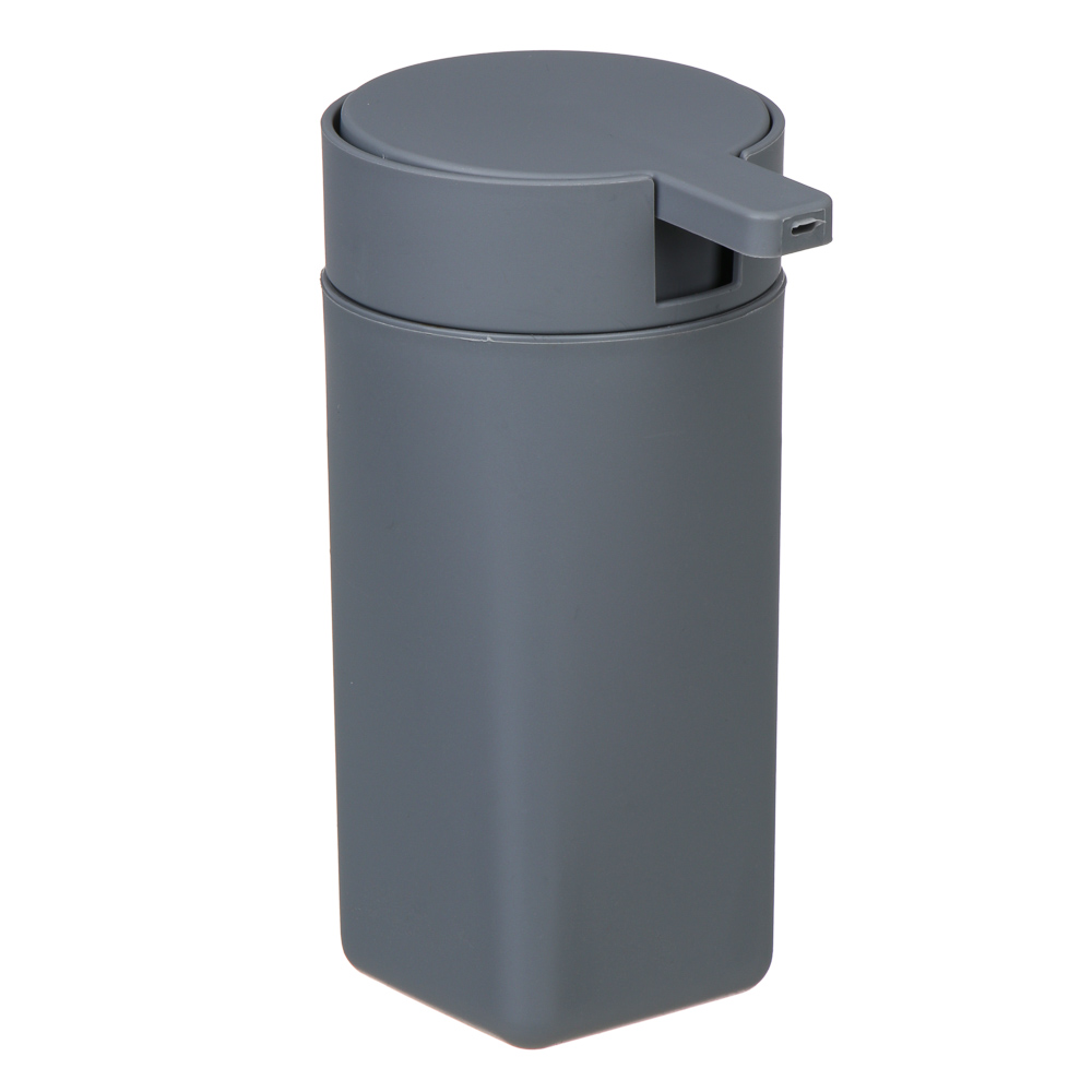 VETTA Дозатор для жидкого мыла, пластик, 350 мл, 14,5x9,5x7 см, серый - #1