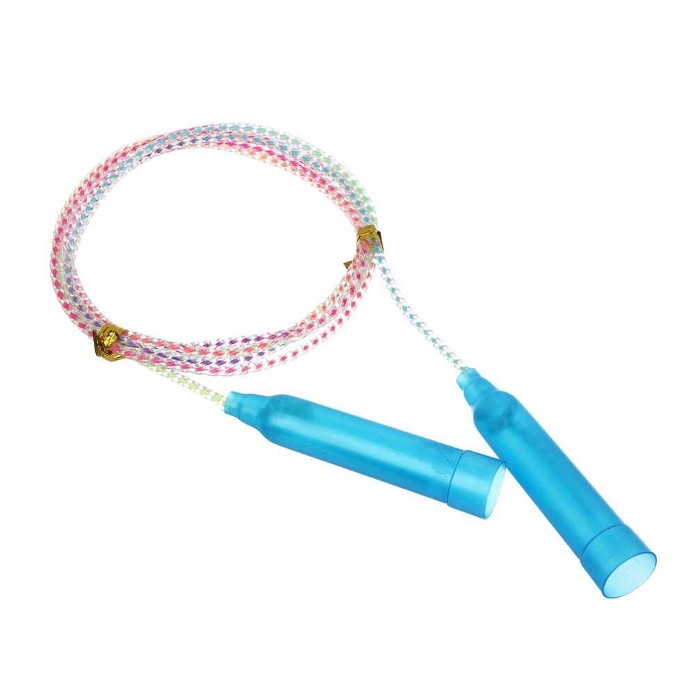 Скакалка радужная тм BY SPORT, 2,3м, d4,3мм, пластик, ПВХ, 3 цвета - #3