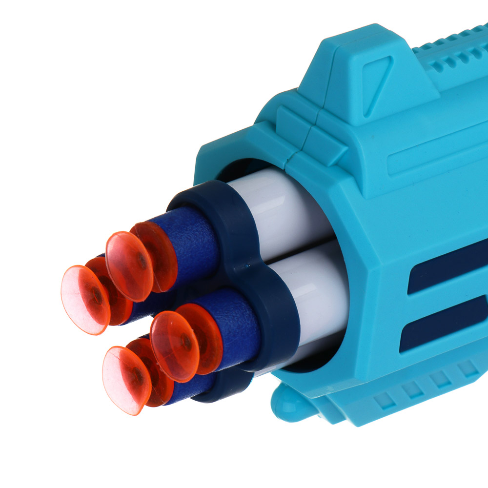 ИГРОЛЕНД Бластер "Техно", с мягкими патронами, 10 шт, EVA, PP, 16,5х5,5х13 см, 3 дизайна - #11