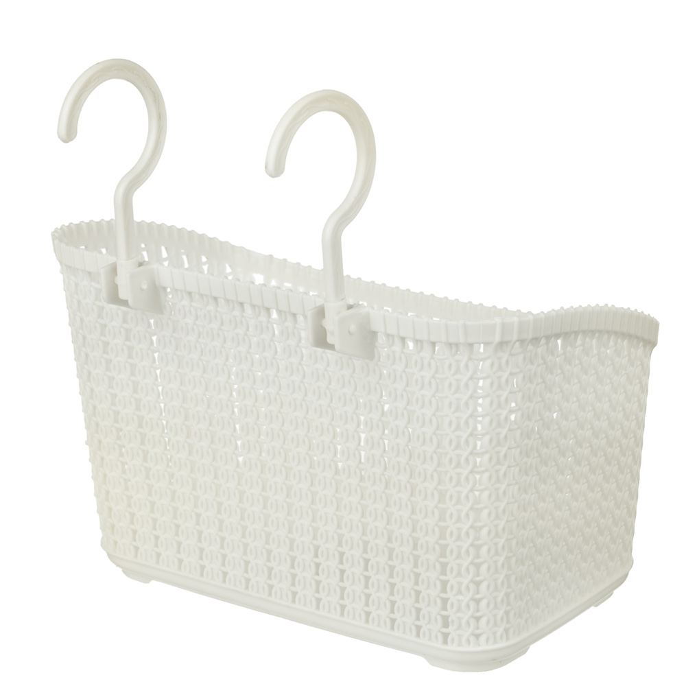 VETTA Корзинка навесная на 2-х крючках, 3 цвета, 24,5х17х15,5см, пластик - #5