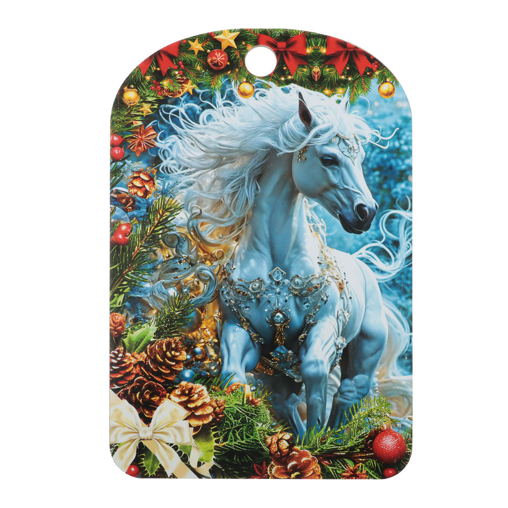 Доска разделочная "Новый год", 27x18x0,5 см, фанера, 5 дизайнов - #2