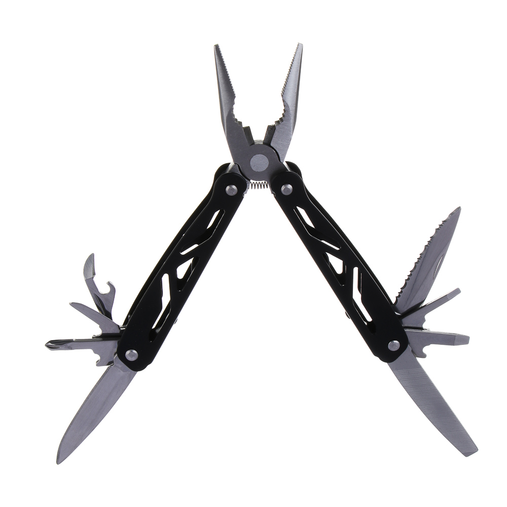 Мультитул многофункциональный тм ЕРМАК, 12 функций, нержавеющая сталь, 9,9 см - #1