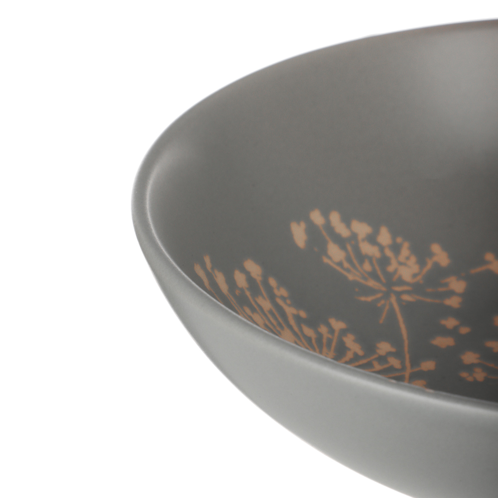 Набор посуды 12 пр. тм MILLIMI (тар19,5см*4, 20см*2, салатн14см*2, кружка340мл*4) керамика,сер.,бел. - #8