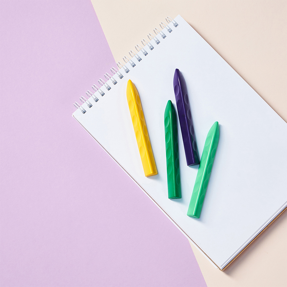 BY Русские Супергерои Мелки восковые пласт., 24 цвета, эрг.3-гранная форма, 10см, "Конек Джуниор" - #19