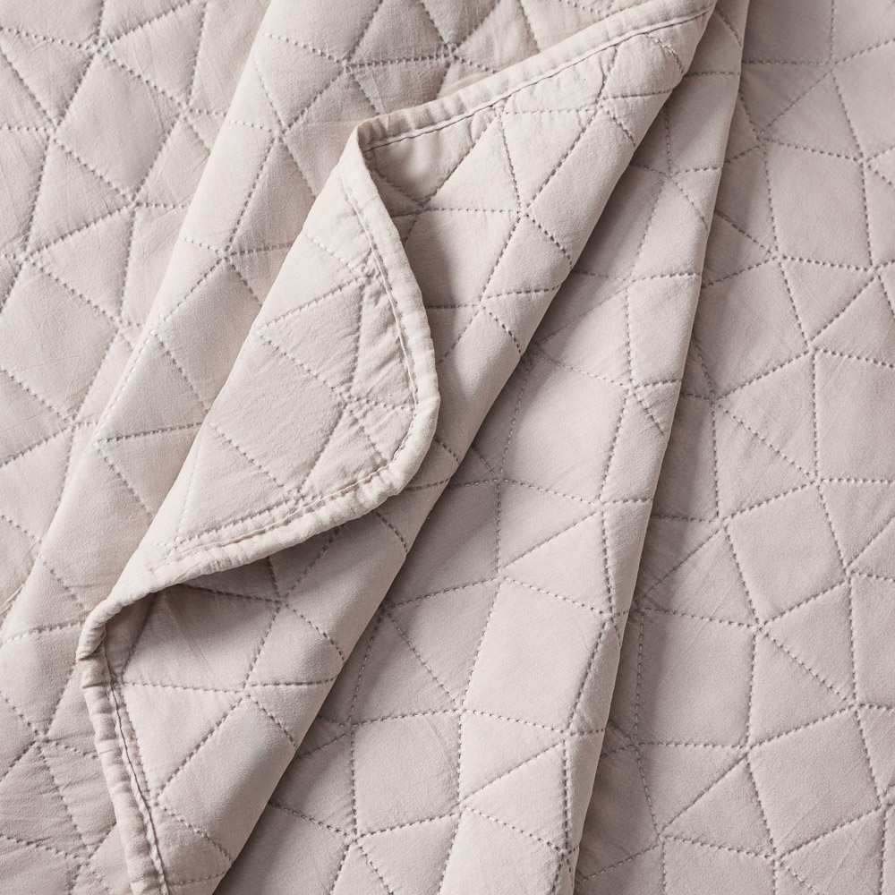 PROVANCE Хейзел Покрывало с эффектом вареного хлопка 220х240см, 100% полиэстер, бежевый - #9