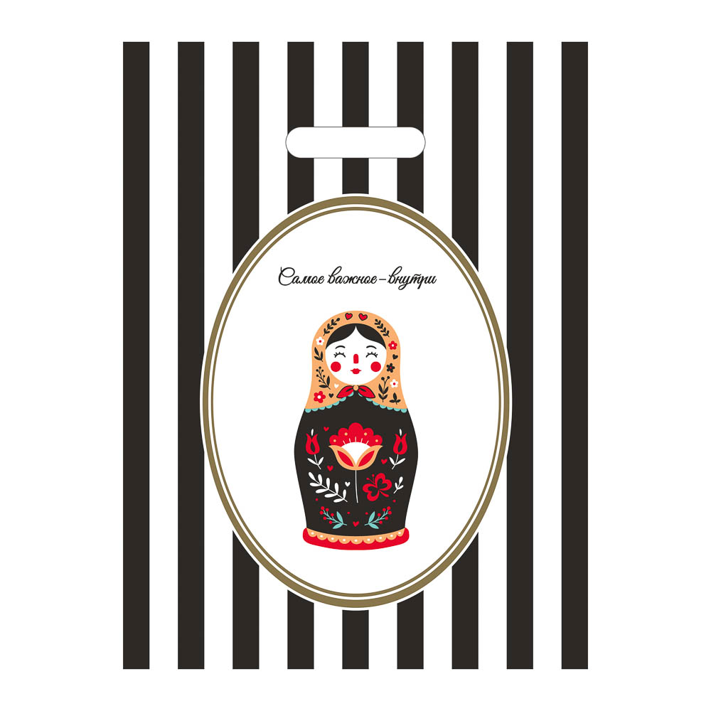 Пакет с вырубной усиленной ручкой 31x40см "Галамарт" 4 дизайна в асс. - #4