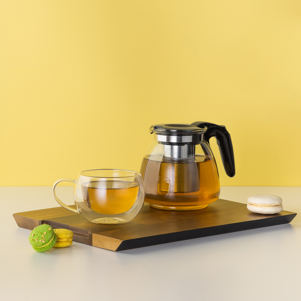 VETTA Чайник заварочный 1100мл, ситечко из нерж.стали, стекло, полипропилен - #17
