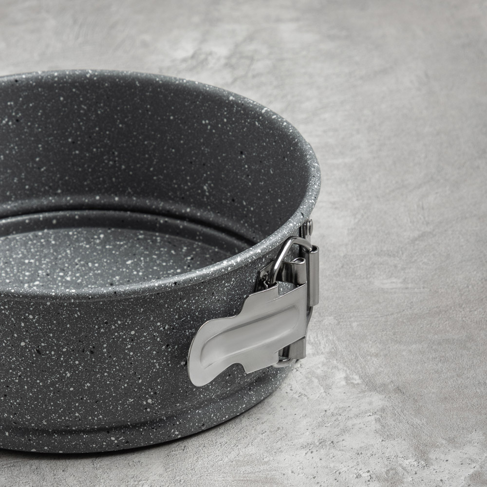 SATOSHI Буко Форма для выпечки круглая разъемная, угл.сталь, 24х6,5см, антиприг. покрытие "Мрамор" - #9