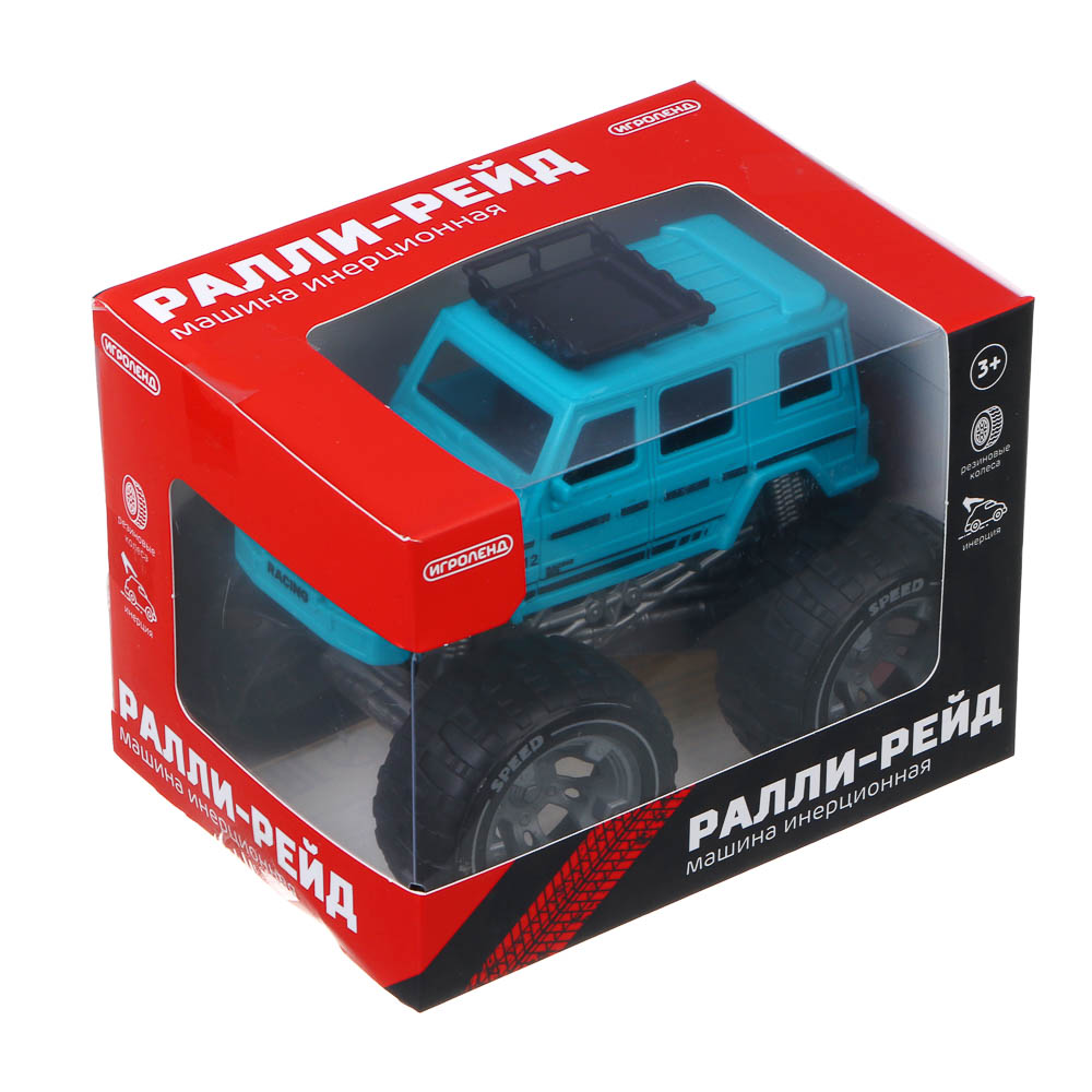 ИГРОЛЕНД Машина инерционная "Ралли-рейд", ABS, PP, 11,5х8,5х9 см, 3 дизайна - #6