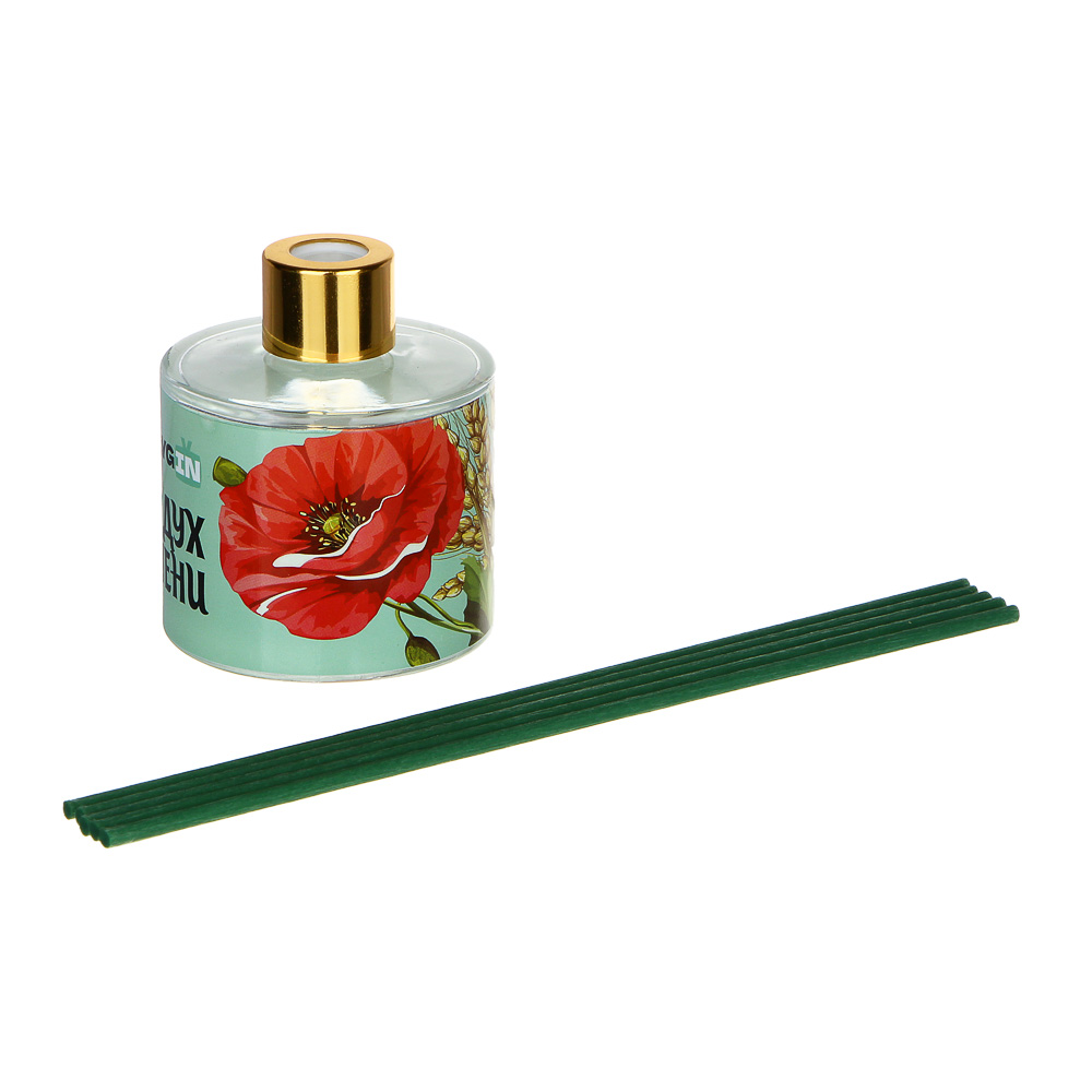 Аромадиффузор, 50 мл, ароматы : красная роза, мак и ячмень  дизайн Галыгин - #6