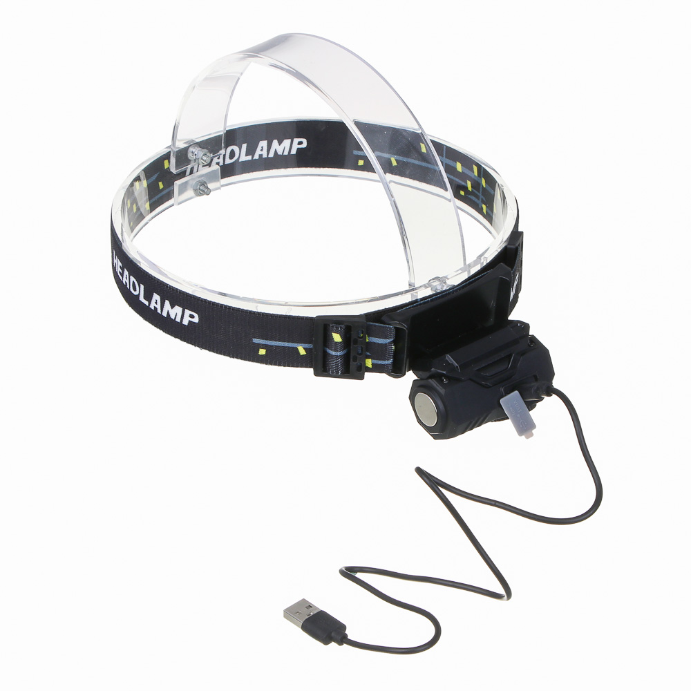 ЕРМАК Фонарь налобный,сенсорный,крепление, XPE LED+3LED,9 режимов,500мАч, 64х45х34 мм, красный свет - #5