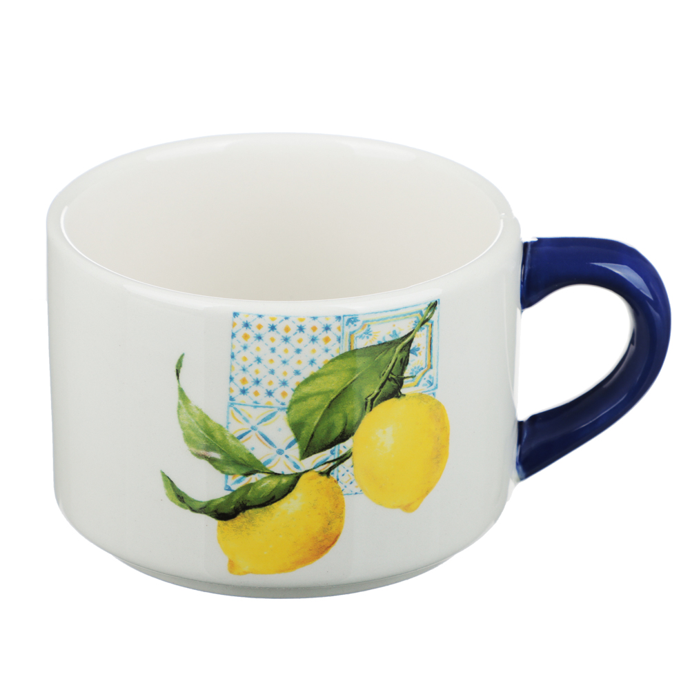MILLIMI Лимоны Чайный набор на 2 персоны, 400мл, 200мл, 3пр., керамика - #4