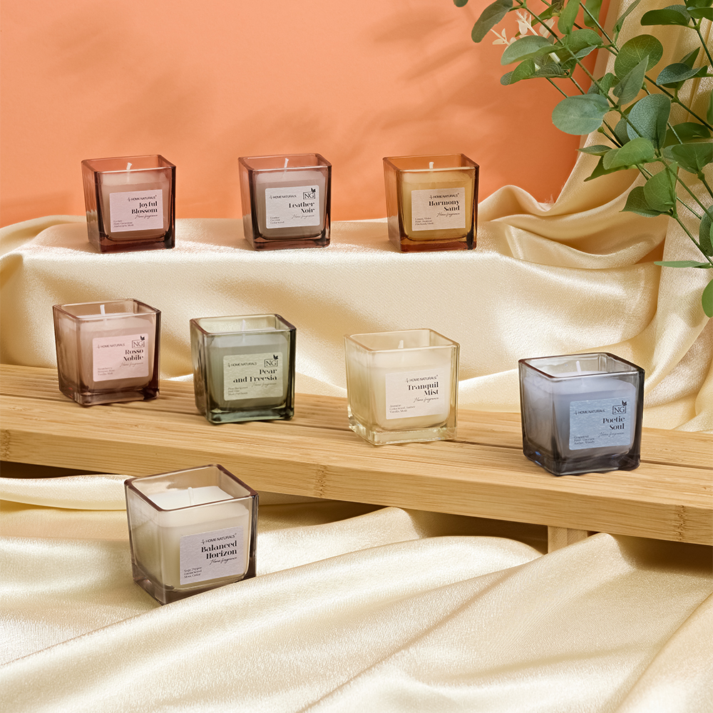 NEW GALAXY Свеча ароматизированная Home Naturals, poetic soul, rosso nobile,leather noir,pear&freesi - #9