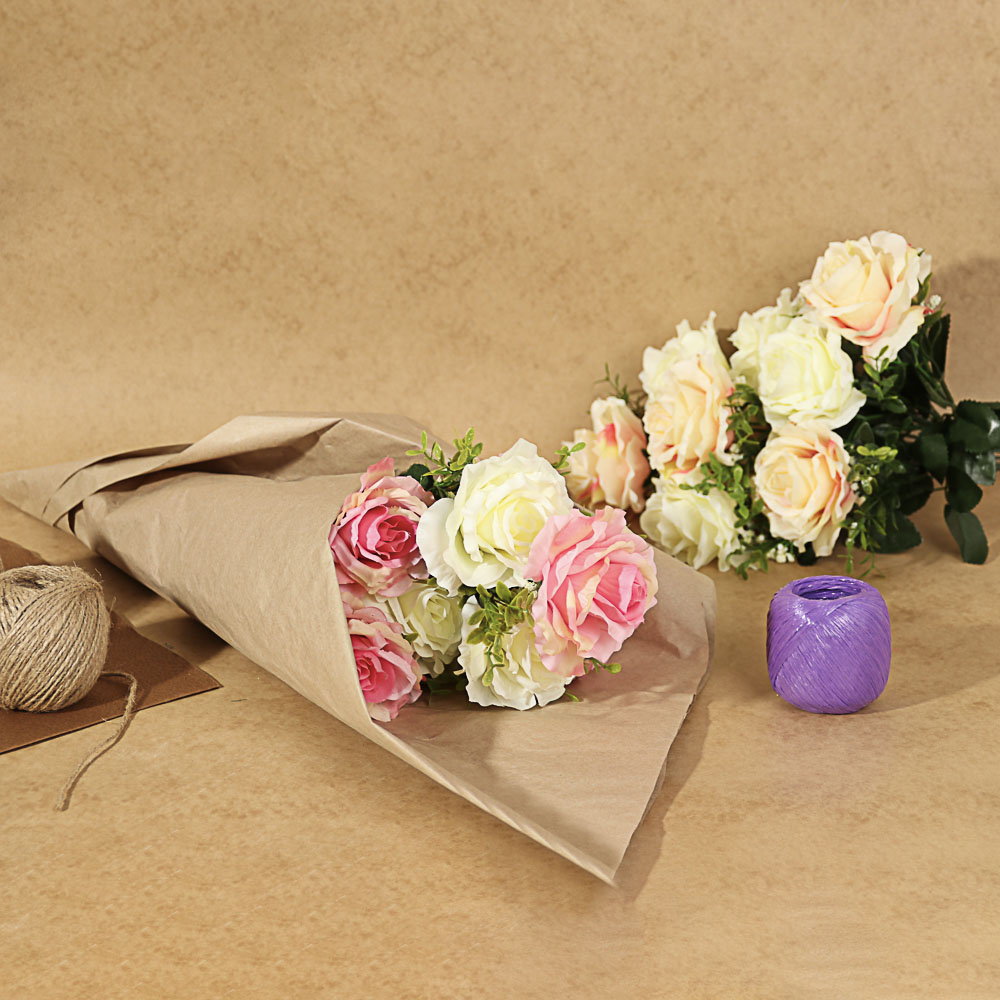 Цветок искусственный Ladecor "Букет роз", 43 см - #6