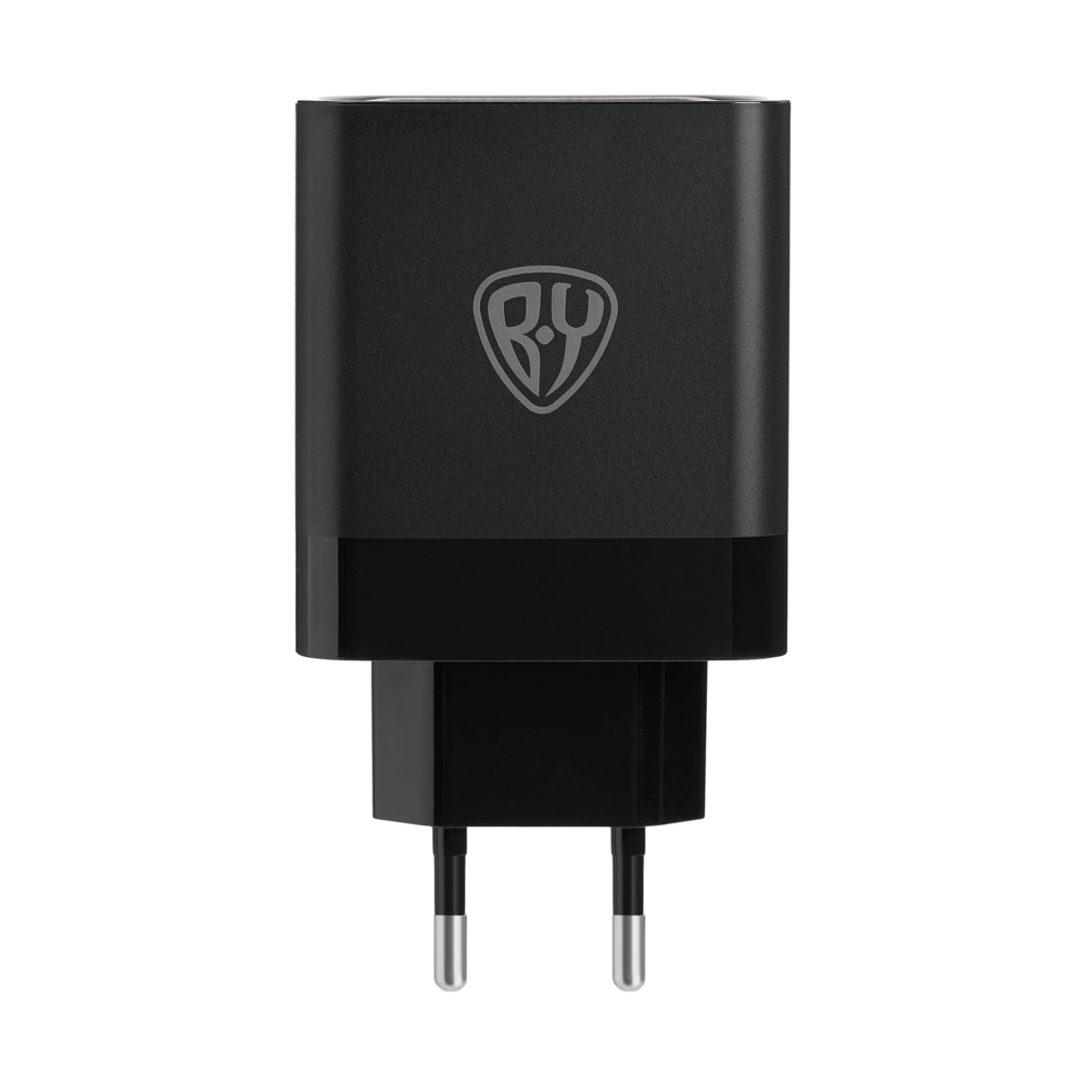 BY Сетевое зарядное устройство Максимум, быстрая зарядка QC3.0, 3xUSB, 30 Вт, черный - #1