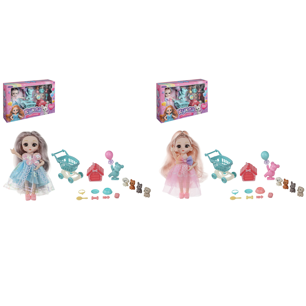 Кукла 14 см шарнирная с аксессуарами, PP, ABS, ИГРОЛЕНД, 3+, 1811-52 - #2