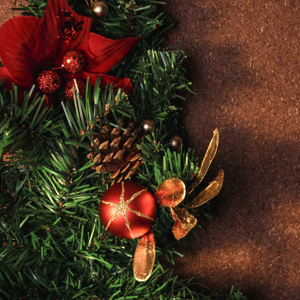 Украшение интерьерное Сноубум новогоднее, красный с золотом, 61 см - #5