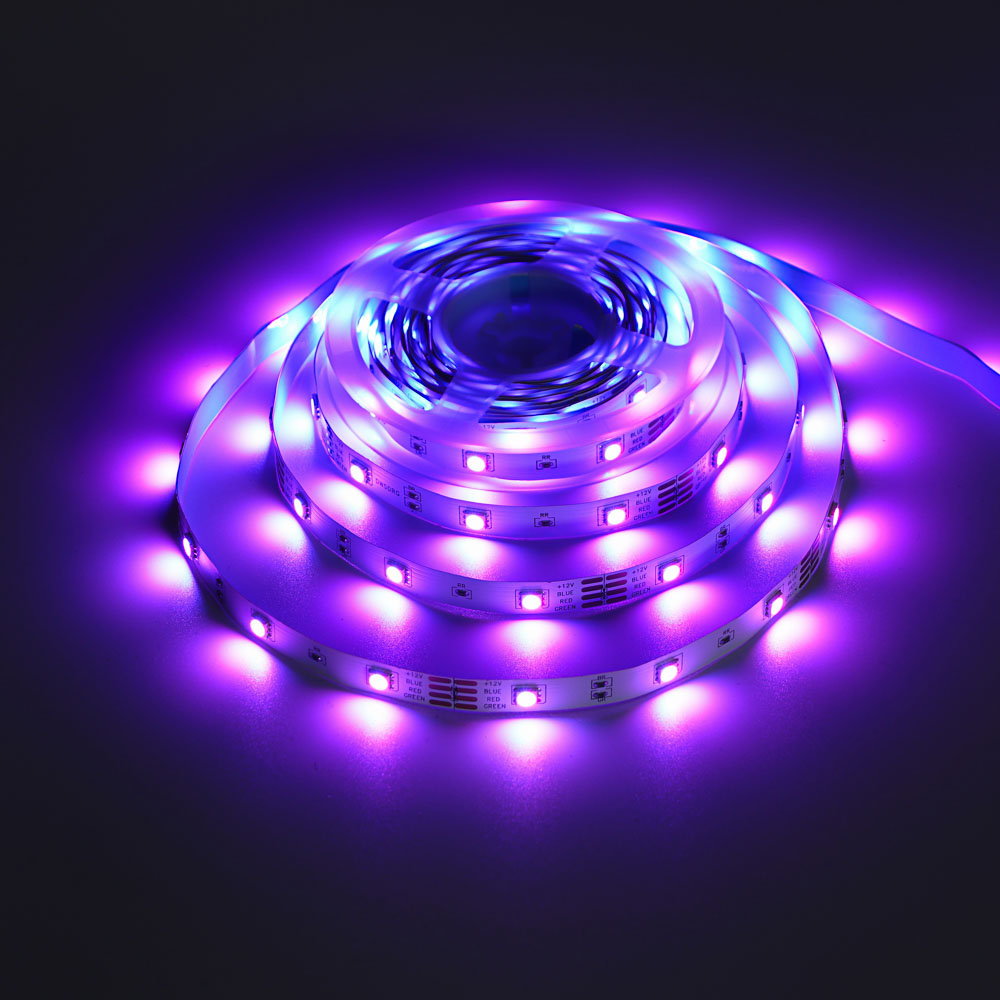 Лента светодиодная BY 12В, 5м, RGB (отдельные диоды), с пультом управления и блоком питания - #11