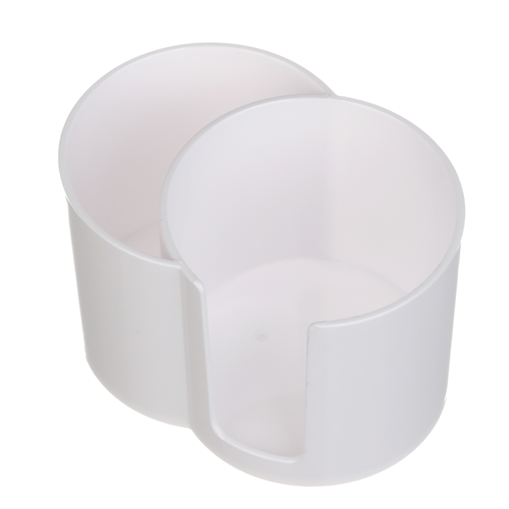 Органайзер для ватных дисков и палочек тм ЮНИLOOK, пластик, 9,5х6,5х6,5 см, белый - #3